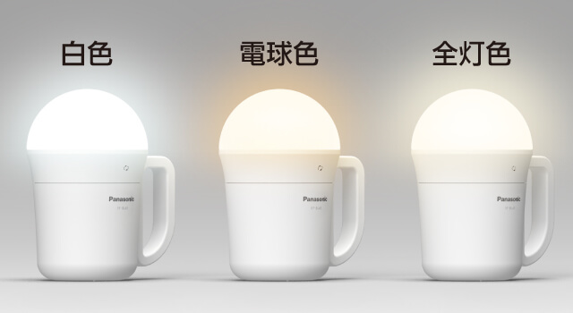 BF-BL45Mのライトカラー3色切替｜白色・電球色・全灯色の点灯イメージ