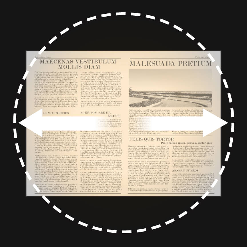 SQ-LC570の照射範囲イメージ JISAA形で半径50cmを明るく照らすデスクライト